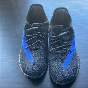 Yeezy Black and Blue Sneakers 350 boost
